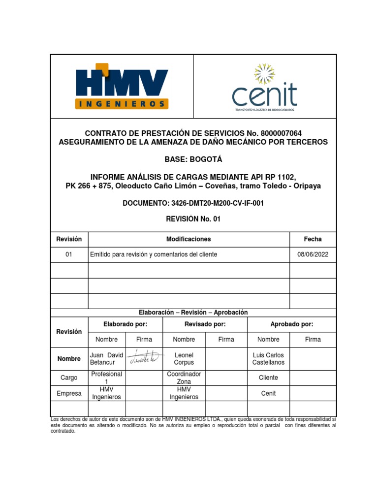 Análisis de Cargas API RP 1102 OCL | PDF | Fatiga (material) | Soldadura
