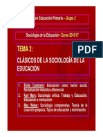 TEMA 2 - Soc. Educación - 2016-17