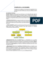 División de La Economía y Necesidades