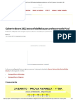 Gabarito Enem 2022 Extraoficial Feito Por Professores Do Piauí - Ingresso Universitário - G1