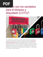 Colores de Candados LOTO en KTMEX | PDF