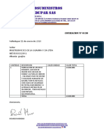 Cotizaciones de suministros para oficinas y construcción