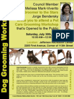 Flyer - Dog Grooming Workshop 2011 FD