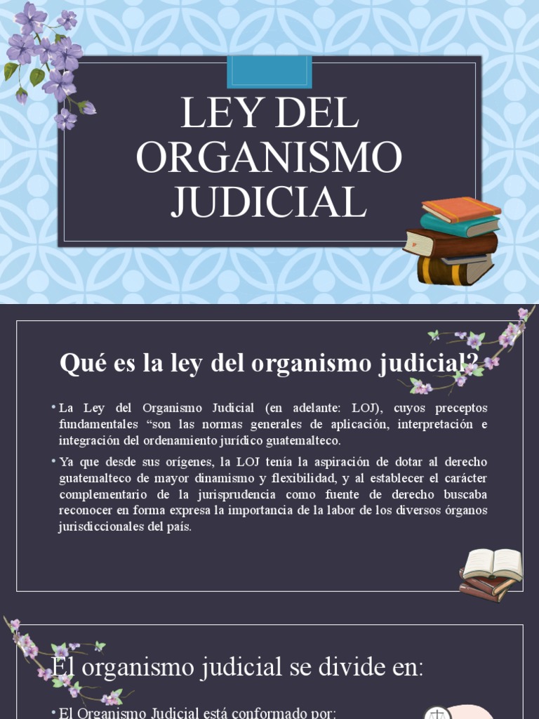 Ley del organismo judicial analisis pdf jurisdicci n esfera p blica