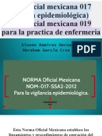 Vigilancia epidemiológica SINAVE NOM-017