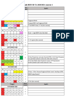 Contoh Kalender Akademik SD