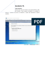 Práctica de Laboratorio 10.: Parte 1: Instalación Del Sistema Operativo
