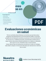 Evaluaciones Económicas en Salud