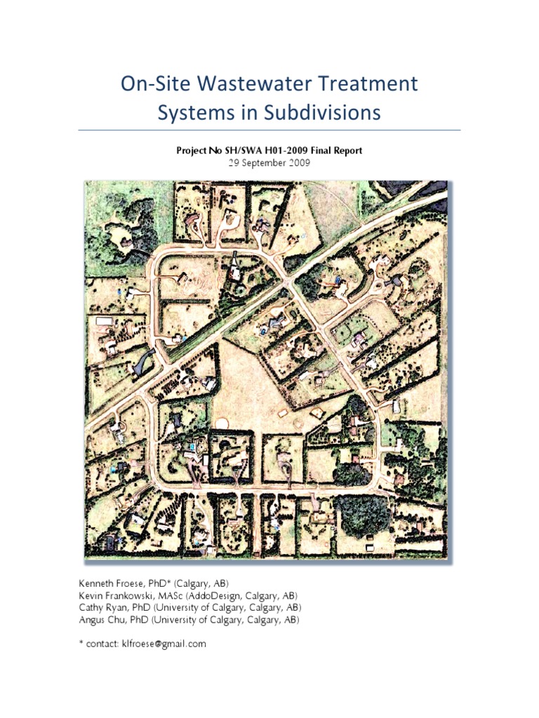 108417Onsite Wastewater Treatment Systems in Subdivisions Sep2009