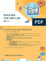 English Vocabulary Workshop by Slidesgo