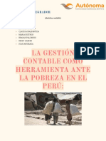 La gestión contable como herramienta ante la pobreza en el Perú