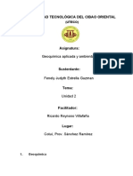 Geoquímica aplicada y ambiental I