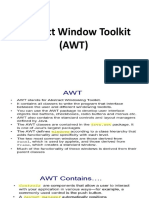 Abstract Window Toolkit (AWT)