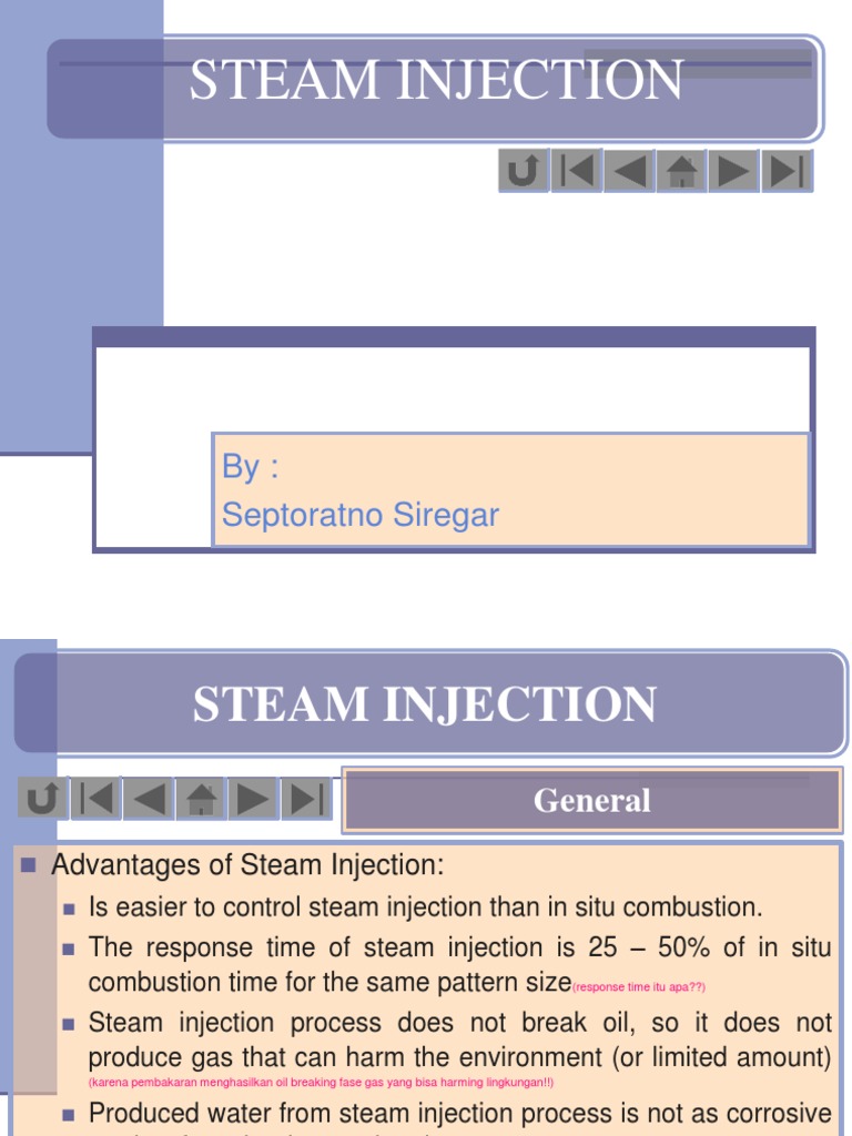 Advantages and Disadvantages of Steam Injection | PDF | Steam | Water