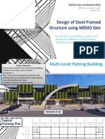 Multi-Level Parking Building Using Midas Gen