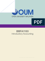 BBFA1103 Introductory Accounting - Eaug20