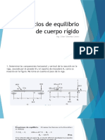 Ejercicios de Equilibrio de Cuerpo Rígido