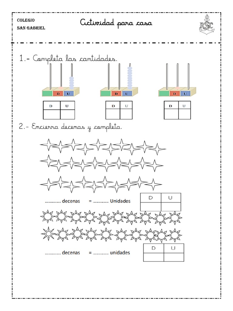 Practicamos Decena | PDF