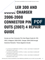 Chrysler 300 and Dodge Charger 2006-2008 Connector Pin-Outs (2007) 4 Repair Guide - AutoZone