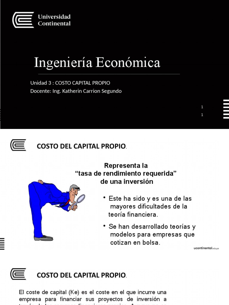 Costo Capital Propio | PDF | Compartir (Finanzas) | Acciones preferentes