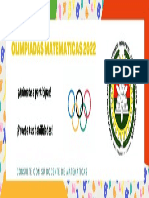 Olimpiadas Matematicas 2022