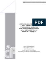Propuesta de Intervención para Fortalecer Un Aprestamiento Adecuado en El Proceso de Enseñanza de La Lectoescritura en Niños de 4 A 6 Años