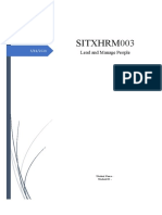 SITXHRM003 Lead and Manage People Assessment 1 KPI - Template