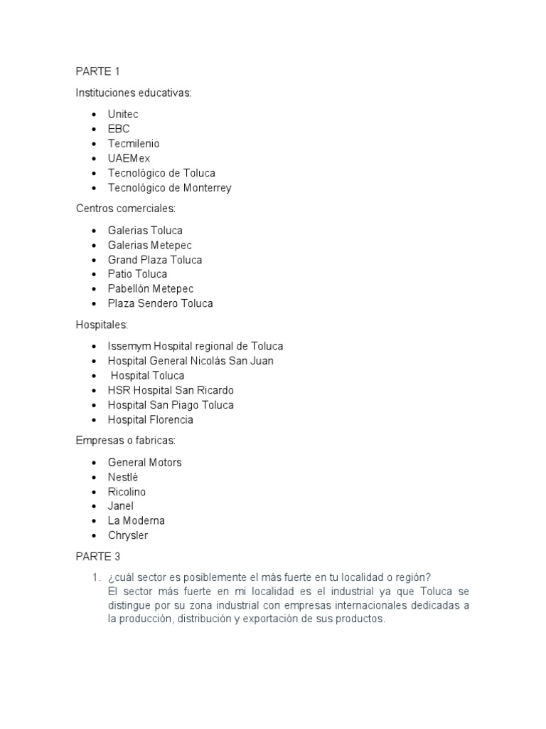 Actividad 8 México en El Siglo XXI PDF Economias