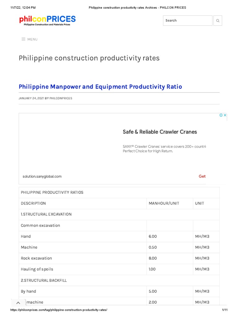 PHILIPPINE CONSTRUCTION ESTIMATE BOOK PDF visual data 2