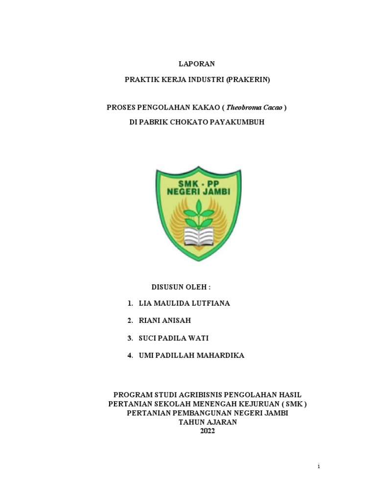 Laporan chokato pdf