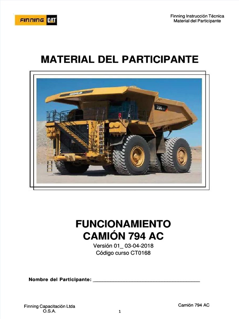 CAT 794AC Training MPTS ™ PDF