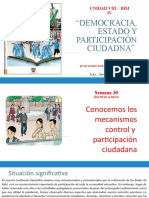 Sem 30 5to. U Viii - B IV Conocemos Los Mecanismos de Participación Ciudadana