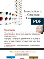 Introduction To Corporate Governance