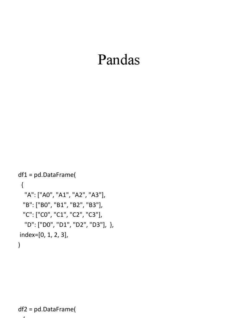 Pandas | PDF