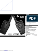 Cobra CXT595 Walkie Talkie Manual