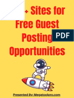 500+ Free Guest Posting Sites Opportunities