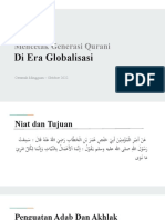 Mencetak Generasi Qurani Di Era Globalisasi