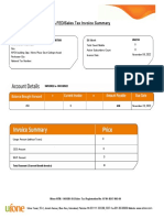 Template of Invoice For Communication Bills