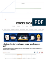 ¿Cuál Es El Mejor Horario para Cargar Gasolina y Por Qué