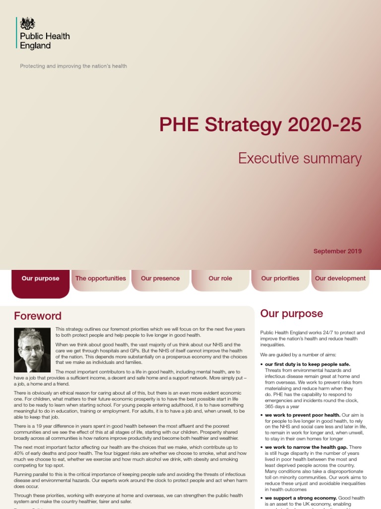 Public Health England (PHE) Strategy 2020 2025 PDF Antimicrobial