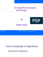 Advanced Algorithms Analysis and Design: by Arslan Anjum