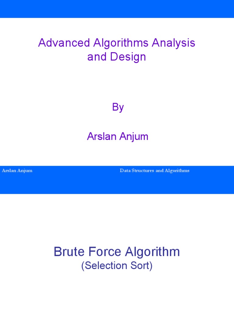 Advanced Algorithm Analysis Techniques | PDF | Recurrence Relation ...