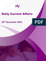 Daily Current Affairs 09 Nov 2022