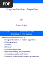 Design and Analysis of Algorithms