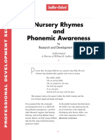 Nursery Rhymes and Phonemic Awareness