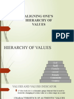 Aligning Ones Hierarchy of Values