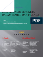 Sengketa Pemilu Dan Pilkada