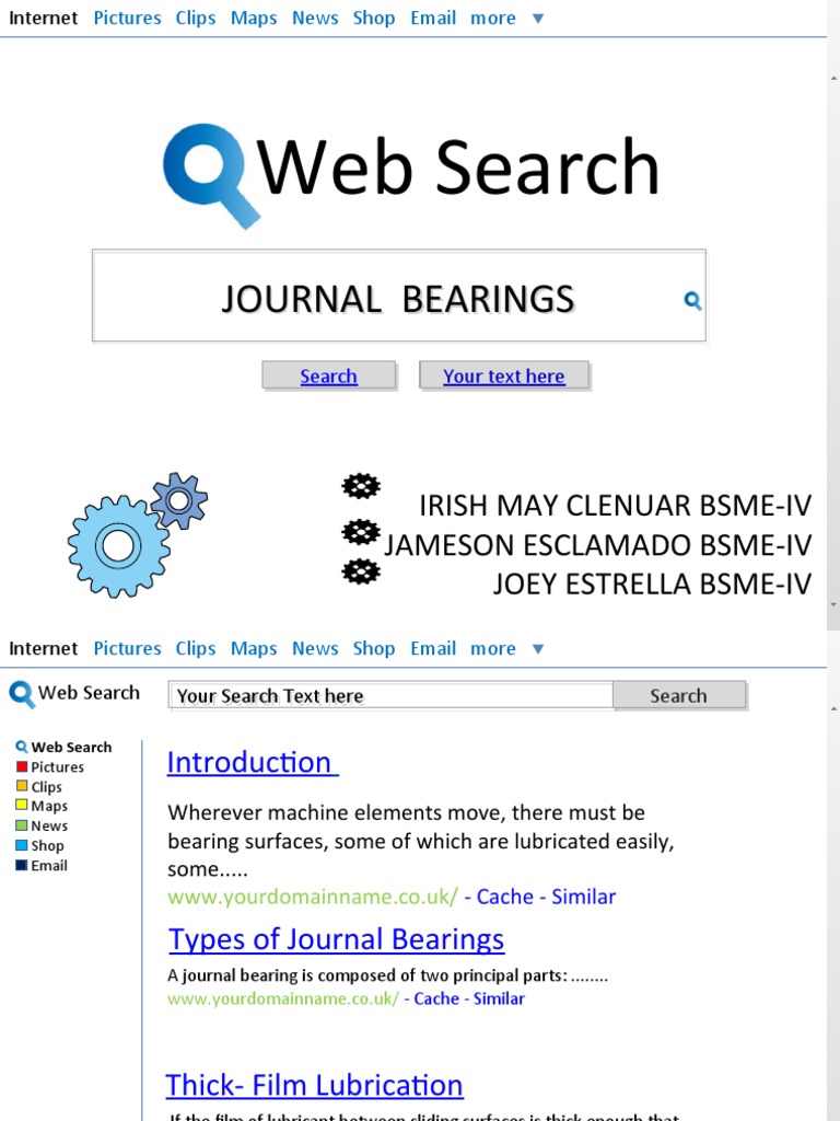 Journal Bearing PDF Bearing (Mechanical) Friction