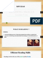 Lecture 5 A Reading Skills
