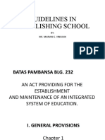 Guidelines in Establishing School2